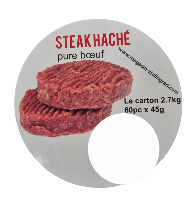 Steaks hach�s pur B�uf (45gX60) 2,7kg