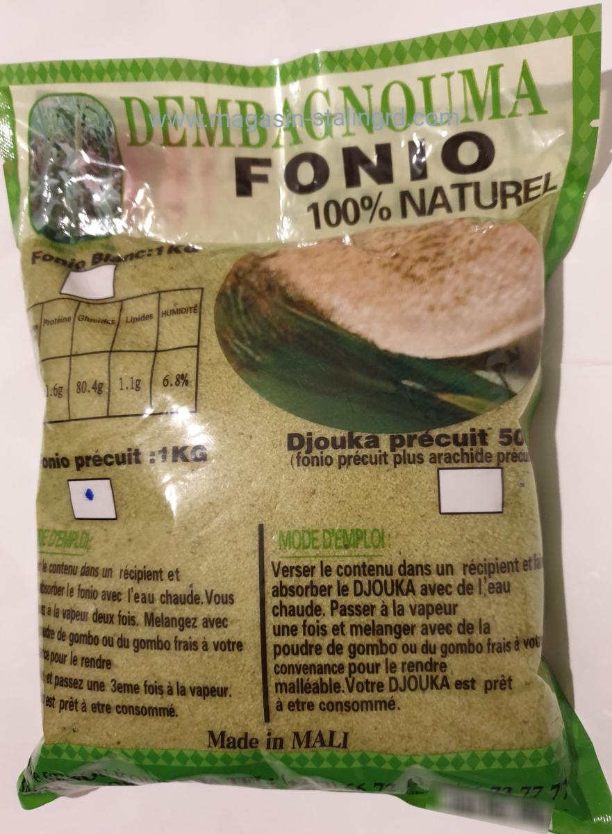 Fonio blanc 1kg origine mali