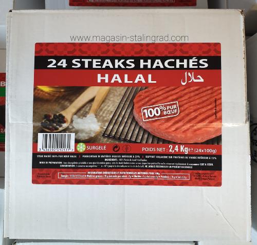 Steaks hachés pur bœuf (2,4 kg)