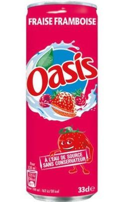Oasis fraise framboise (24x33cl)
