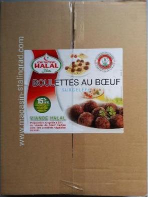 Carton Boulettes au Bœuf, 5kg