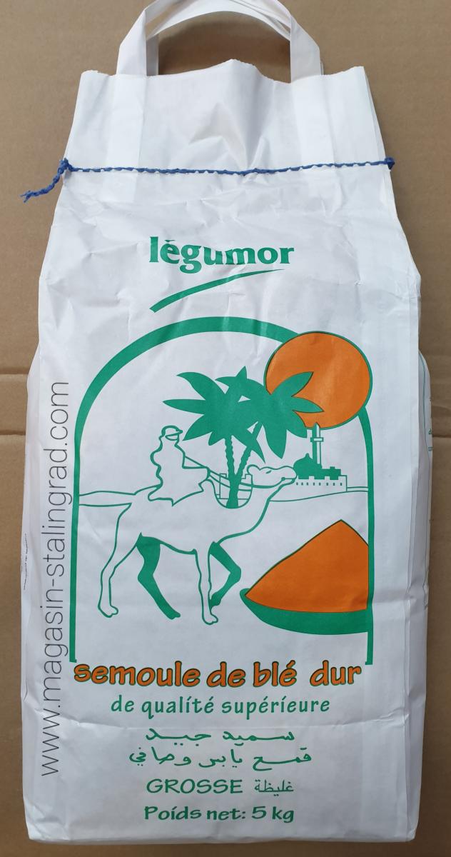 SBOULA SEMOULE DE BLÉ COMPLÈTE 5KG