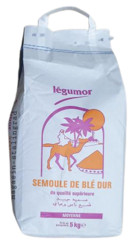 Semoule de Blé dur Moyenne, légumor (5 kg)