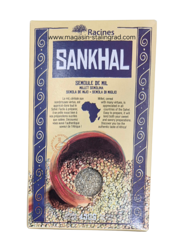 Sankhal, ou semoule de mil, Racine, 450g 