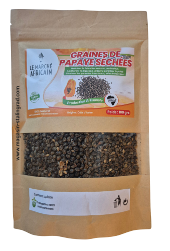 Graines de papaye séchées