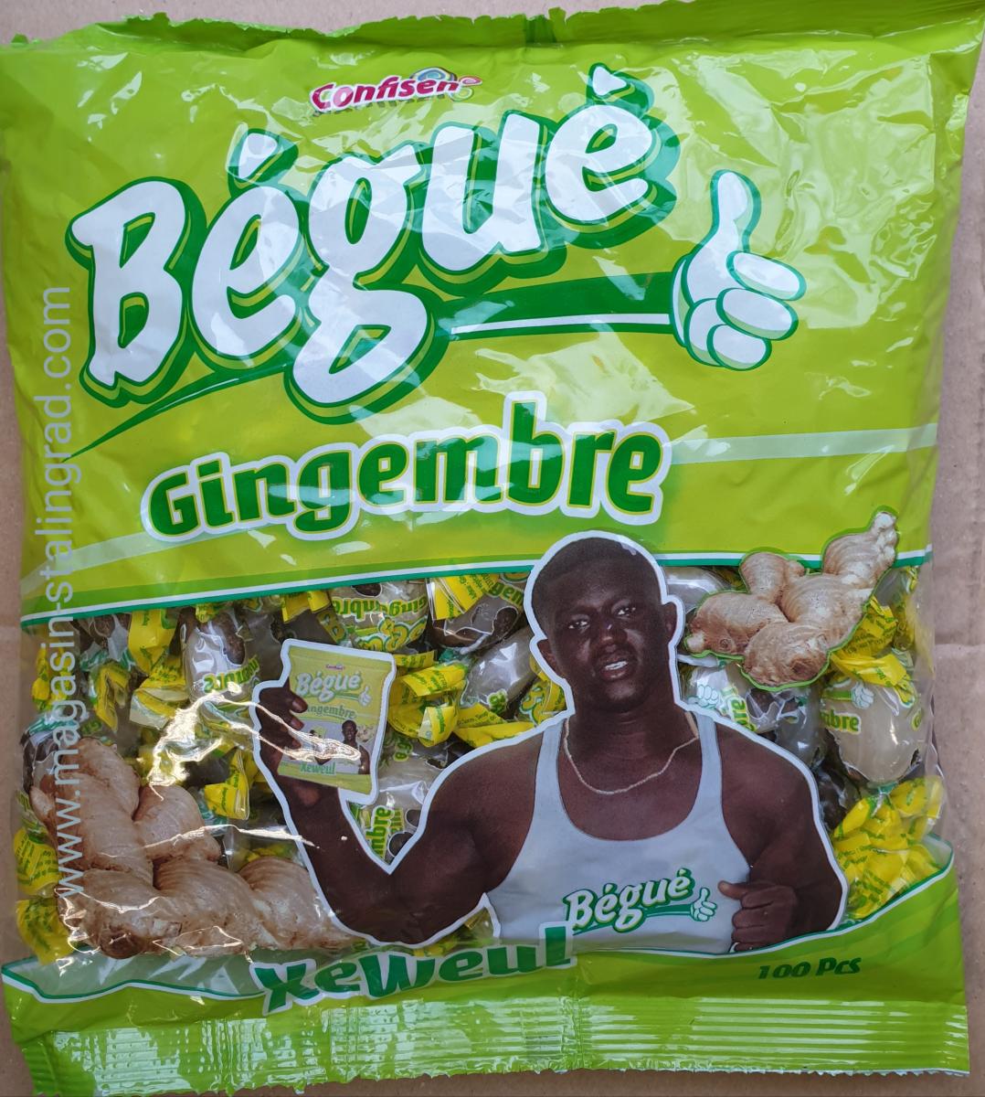 Bonbon au gingembre, 100 pièces. 500g. 4,99 euros.