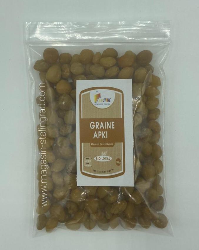 Graine d'Apki de Côte d'ivoire, 100g 2,90 euros.