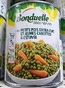 Petit pois et carotte Bonduelle (800g)