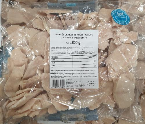 Emincés de filet de poulet nature (800g) 