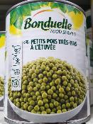 Petits pois trs-fins Bonduelle (800g)