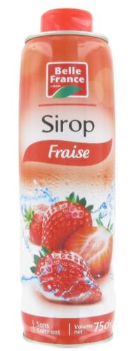 Sirop fraise, Belle France (1litre)