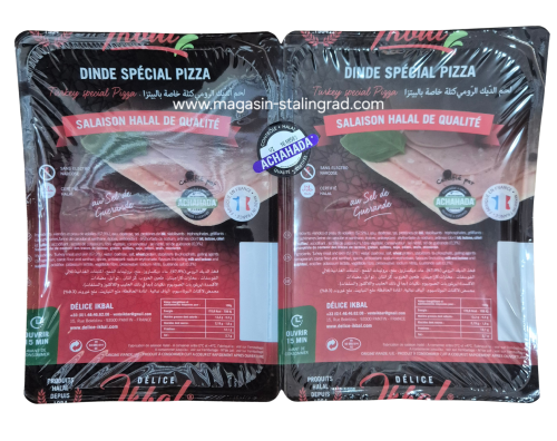 Dinde spéciale pizza, tranche, frais 1,015kg.