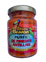 Pure de piments antillais extra fort, Dame Besson (90g)