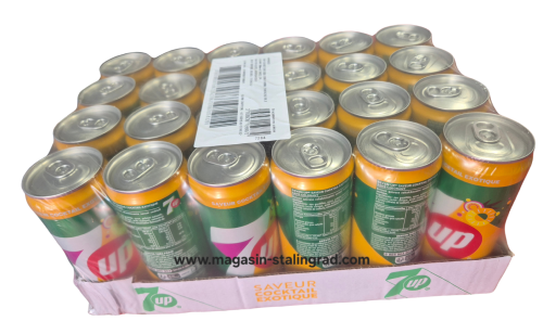 Seven up tropical, 33cl X 24