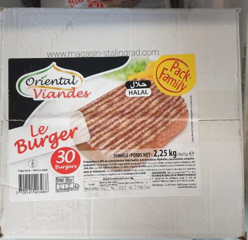 Steaks burger x30 (2,25kg)