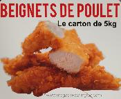 Carton Beignets de poulet surgelée (5kg)