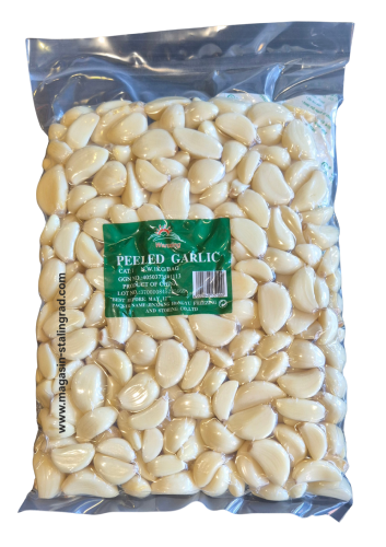 Ail pelé frais en sous-vide, 1kg. 
