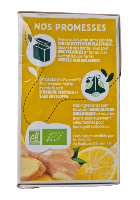 Infusion gingembre citron, Racine, 34g.