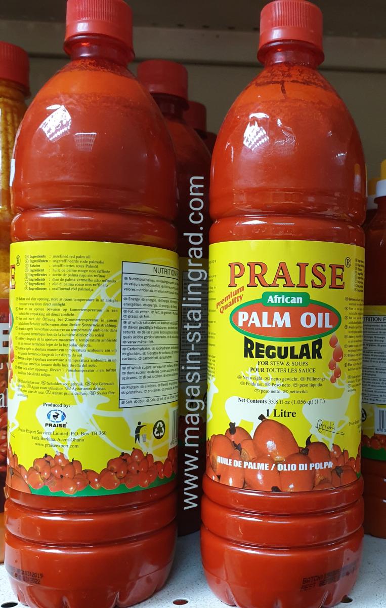 Huile de palme praise, 1 litre. 5,90 euros