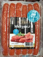 Merguez entières de bœuf, surgelée (350g)