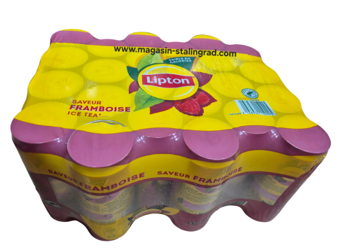 Thé lipton saveur framboise, 24X33cl.