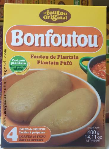 Foutou de plantain, (400g)