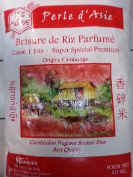 Brisure de riz parfumé perle d'Asie cassé 1fois (20kg)