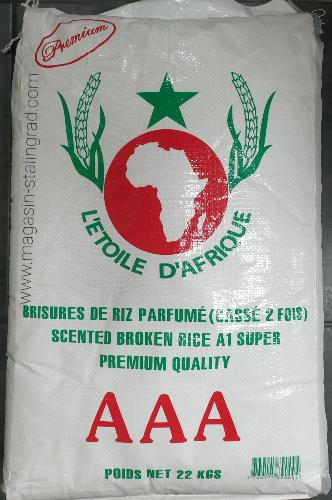Brisure de riz parfumé cassé 2 fois etoile d'Afrique (22kg)