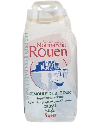 Semoule de blé dur grosse Rouen (5 kg)