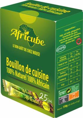Africube Bouillon naturel 25 sticks (150g)