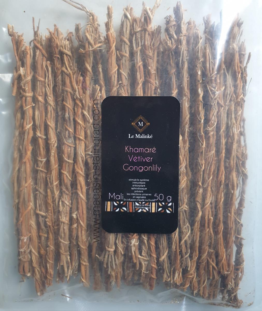 Racine de vétivier, khamaré, gongonlily (50g)