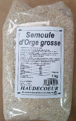 Semoule d'Orge grosse (1kg)