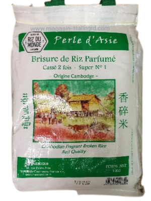 Brisure de riz perle d'Asie cassé 2 fois (5kg)