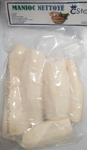 Manioc nettoyé, coupé et congelé (1kg)