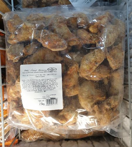 Ailes de poulet cuite tex mex,  2,5 kg.