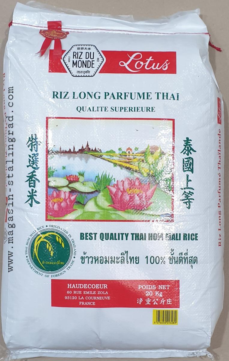 Riz long parfume thaï - 20kg - buffle or 