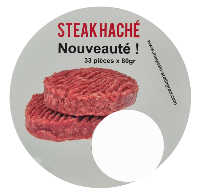 Steaks hach�s pur B�uf (80g x 33) 2,6kg