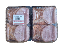 Bacon de dinde tranche, frais 985g.